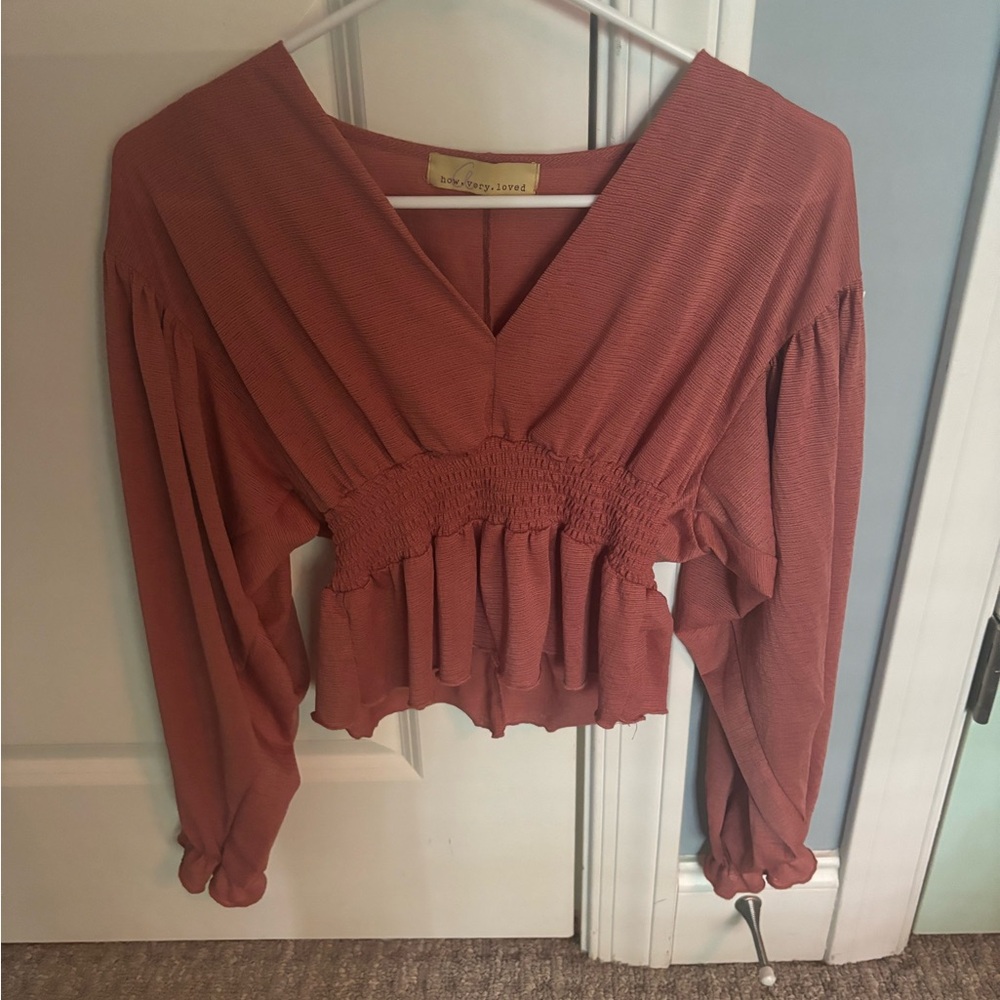 Boutique long sleeve blouse